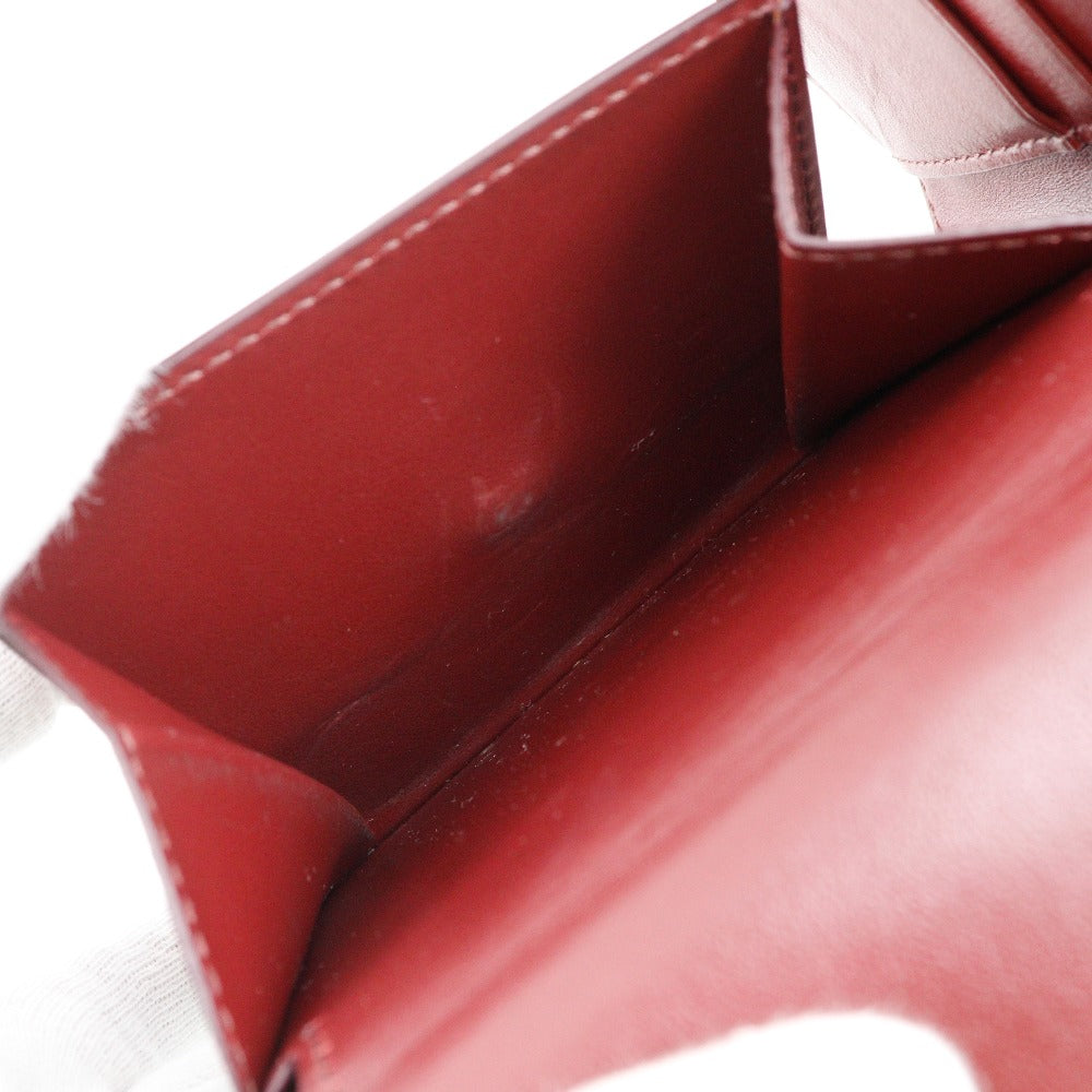 CELINE Bifold Wallet leather Bordeaux Bi-fold wallet