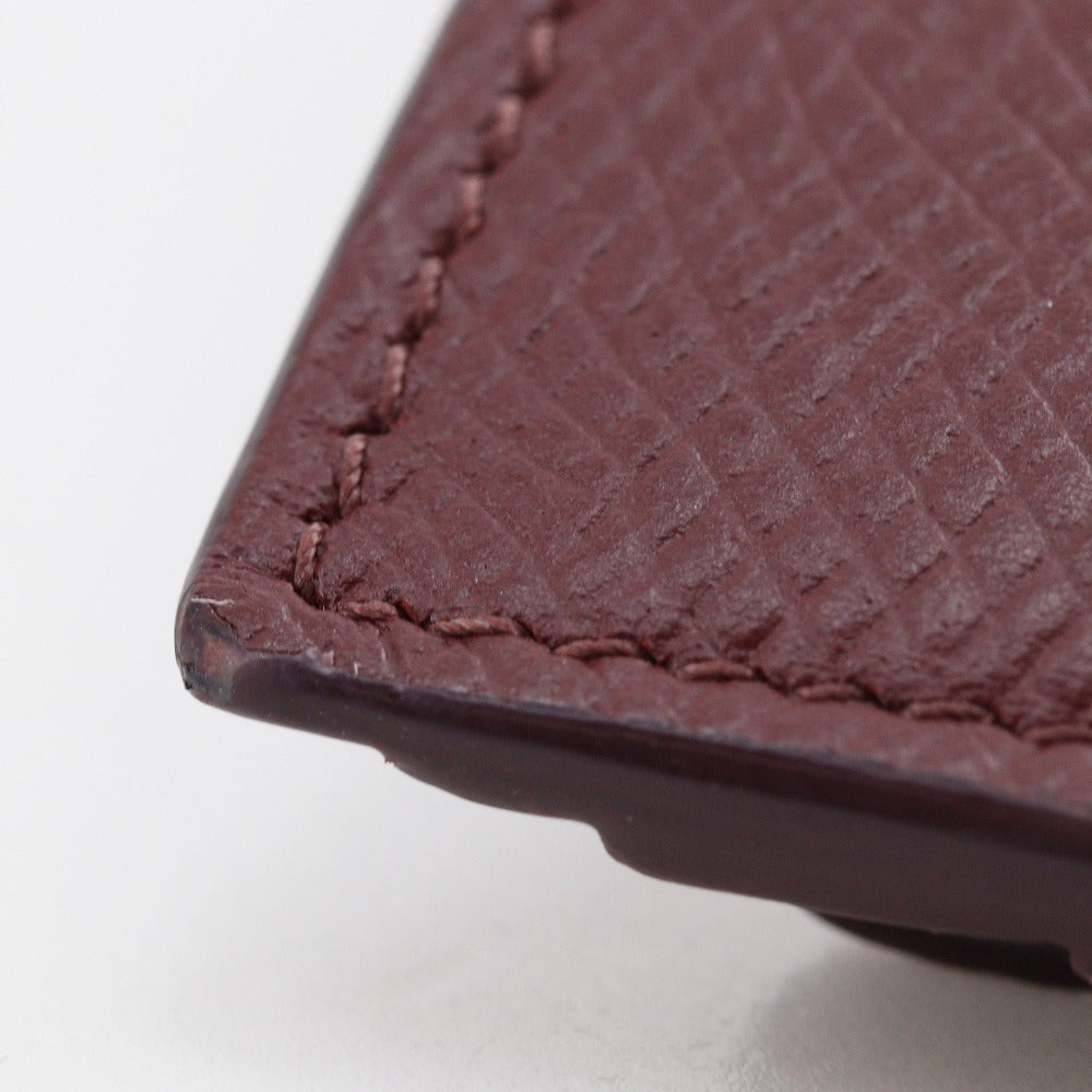 CELINE Bifold Wallet leather Bordeaux Bi-fold wallet