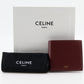 CELINE Bifold Wallet leather Bordeaux Bi-fold wallet