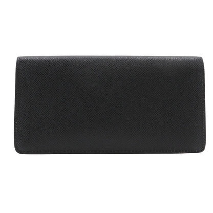 LOUIS VUITTON Long Wallet Purse M30501 Taiga black Portefeuille Braza mens Used Authentic