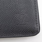 LOUIS VUITTON Long Wallet Purse M30501 Taiga black Portefeuille Braza mens Used Authentic