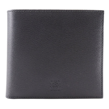 LOEWE Bifold Wallet 103.30.302 leather black Bill Compartment anagram mens Used Authentic