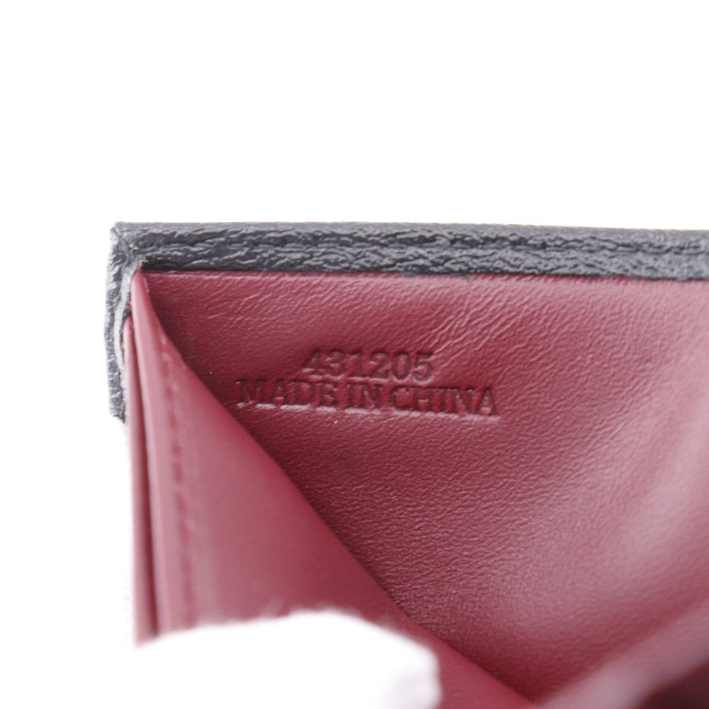 LOEWE Bifold Wallet 103.30.302 leather black Bill Compartment anagram mens Used Authentic
