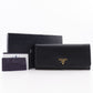 PRADA Long Wallet Purse 1M1132 Safiano black Women Used Authentic
