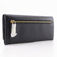 PRADA Long Wallet Purse 1M1132 Safiano black Women Used Authentic