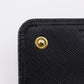 PRADA Long Wallet Purse 1M1132 Safiano black Women Used Authentic