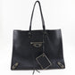 BALENCIAGA Tote Bag 387480 leather black Paper tote unisex(Unisex) Used Authentic