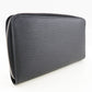 LOUIS VUITTON Long Wallet Purse M60632 Epi Leather black Zippy Organizer mens Used Authentic