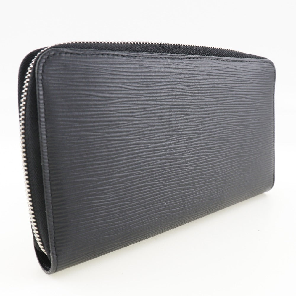 LOUIS VUITTON Long Wallet Purse M60632 Epi Leather black Zippy Organizer mens Used Authentic