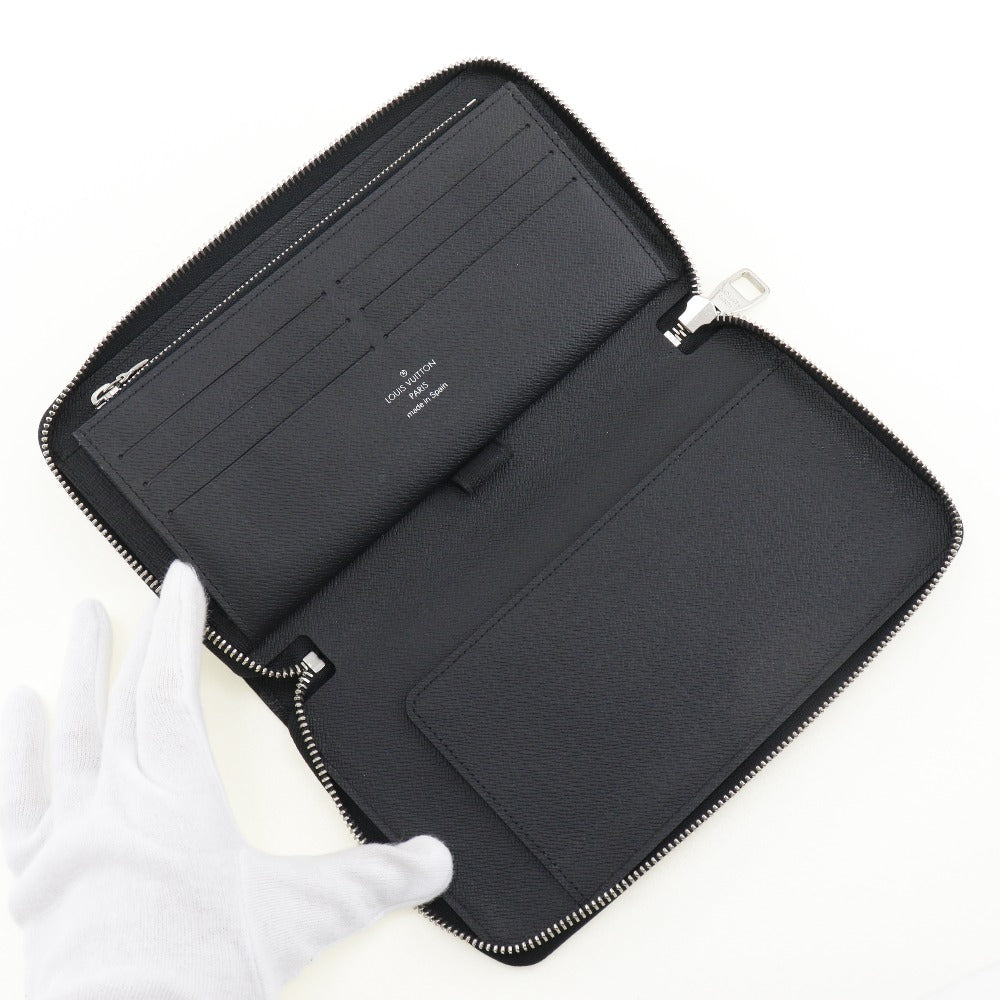 LOUIS VUITTON Long Wallet Purse M60632 Epi Leather black Zippy Organizer mens Used Authentic
