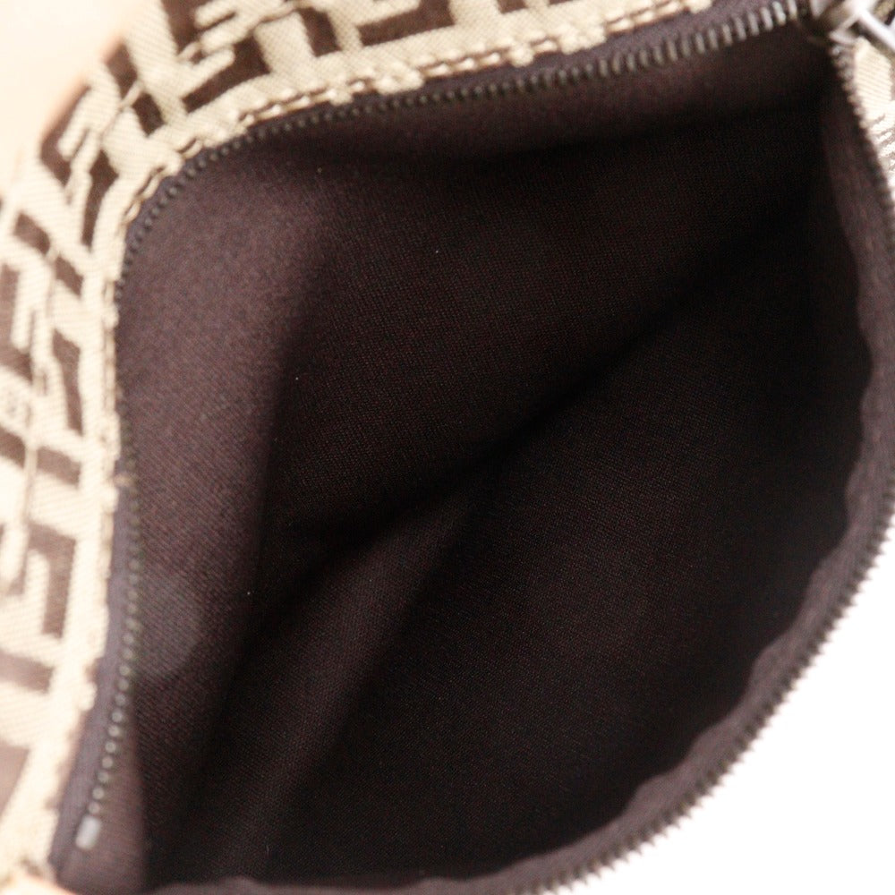 FENDI Tote Bag 8BH022 canvas Brown Zucchino Women Used Authentic