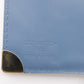 LOUIS VUITTON Bifold Wallet M91829 Goatskin blue Suhali line Compact zip Women Used Authentic