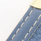 LOUIS VUITTON Bifold Wallet M91829 Goatskin blue Suhali line Compact zip Women Used Authentic