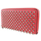 Christian Louboutin Long Wallet Purse 1185059 Calfskin pink Spike studs Panettone