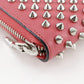 Christian Louboutin Long Wallet Purse 1185059 Calfskin pink Spike studs Panettone