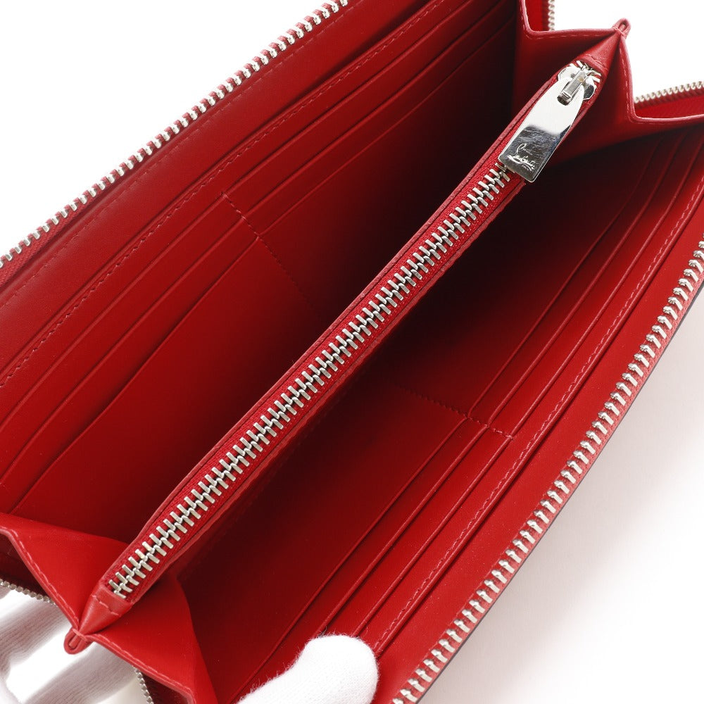 Christian Louboutin Long Wallet Purse 1185059 Calfskin pink Spike studs Panettone