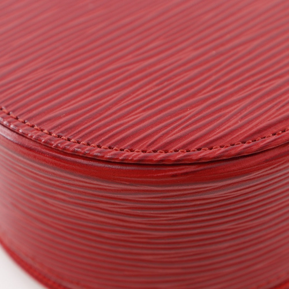 LOUIS VUITTON Pouch M48217 Epi Leather Red Jewelry case Ecran Bijoux 10 Women Used Authentic