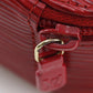 LOUIS VUITTON Pouch M48217 Epi Leather Red Jewelry case Ecran Bijoux 10 Women Used Authentic