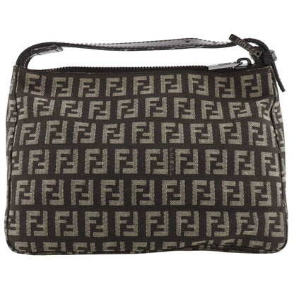 FENDI Pouch 8N0001 canvas Brown Mini bag Accessory pouch Zucchino Women Used Authentic