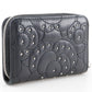 CHANEL Coin case A82551 lambskin black Camelia