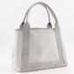 BALENCIAGA Tote Bag 339933 canvas Light gray Navy kabas S