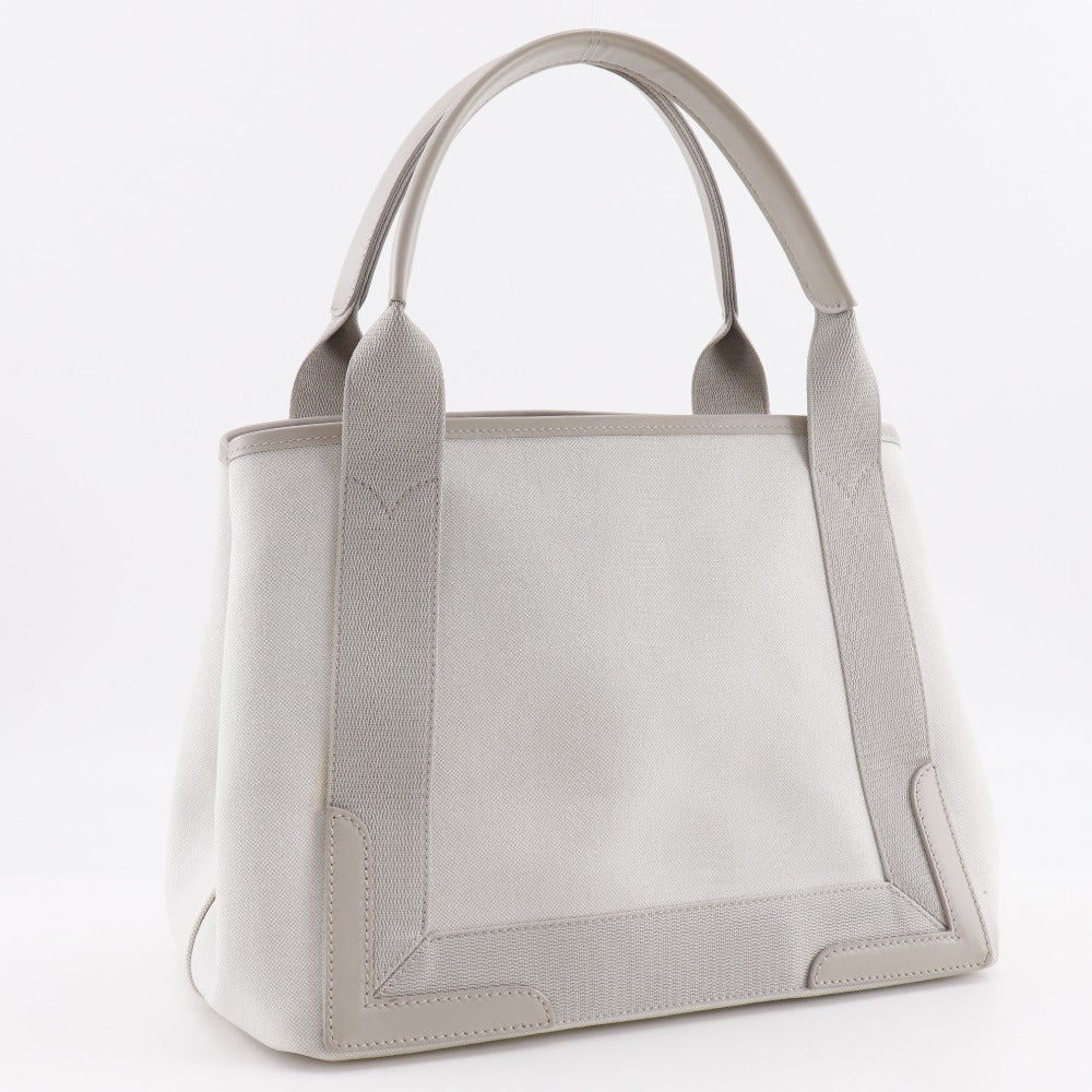 BALENCIAGA Tote Bag 339933 canvas Light gray Navy kabas S