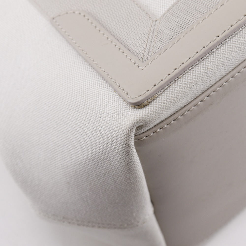 BALENCIAGA Tote Bag 339933 canvas Light gray Navy kabas S