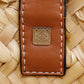 LOEWE Tote Bag Raffia, Leather Brown Basket bag Basket bag small
