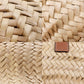 LOEWE Tote Bag Raffia, Leather Brown Basket bag Basket bag small