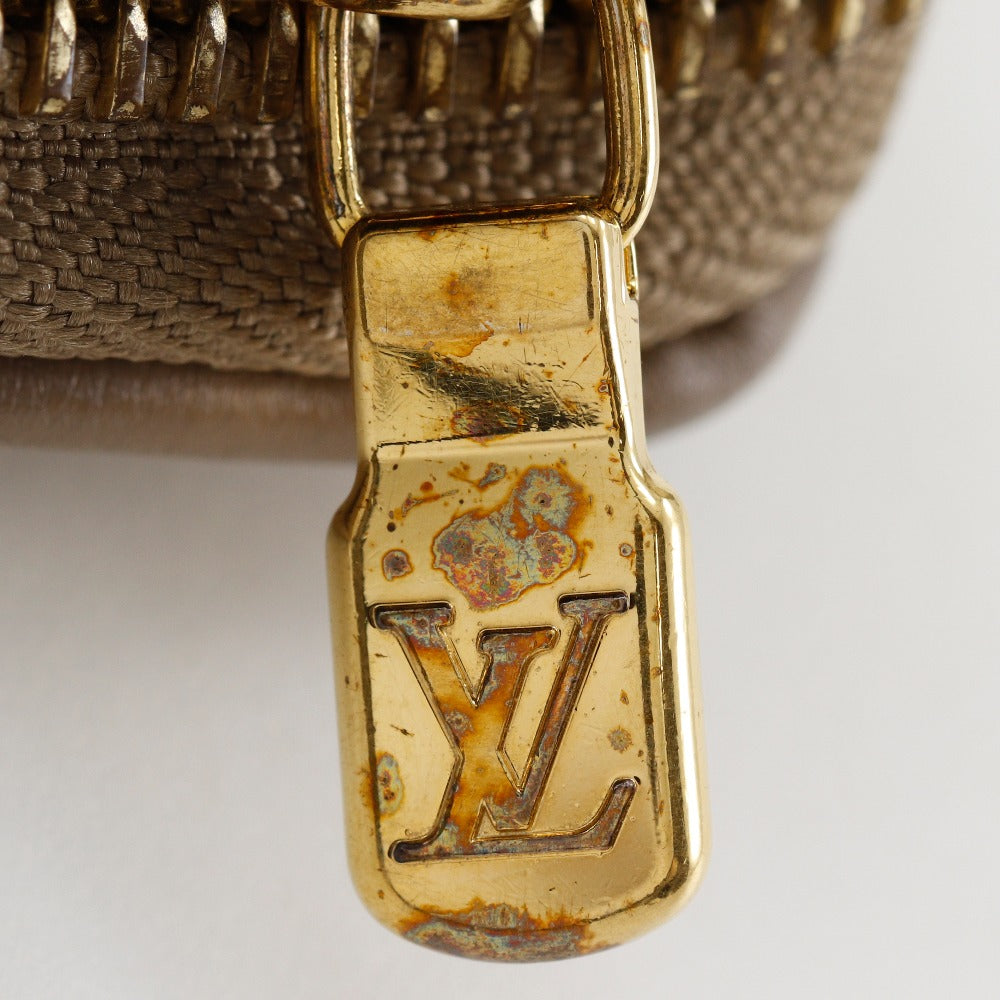 LOUIS VUITTON Long Wallet Purse M81511 lambskin beige Monogram Coussin Zippy wallet