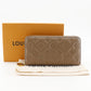 LOUIS VUITTON Long Wallet Purse M81511 lambskin beige Monogram Coussin Zippy wallet