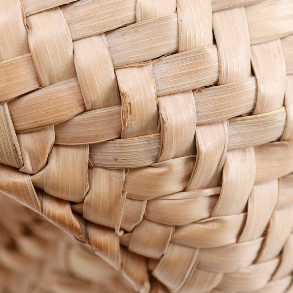 LOEWE Tote Bag Raffia, Leather Brown Basket bag Basket bag small