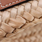 LOEWE Tote Bag Raffia, Leather Brown Basket bag Basket bag small