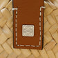 LOEWE Tote Bag Raffia, Leather Brown Basket bag Basket bag small