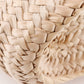 LOEWE Tote Bag Raffia, Leather Brown Basket bag Basket bag small