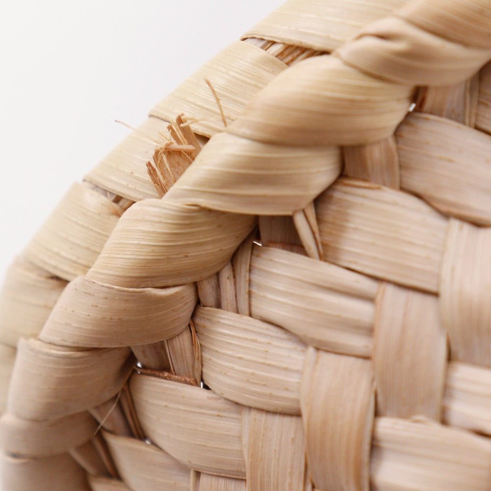 LOEWE Tote Bag Raffia, Leather Brown Basket bag Basket bag small