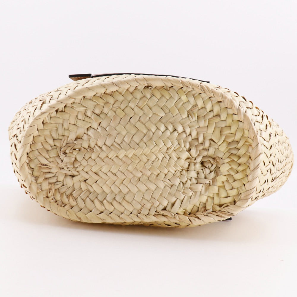 LOEWE Tote Bag Raffia, Leather beige Basket bag Basket bag small