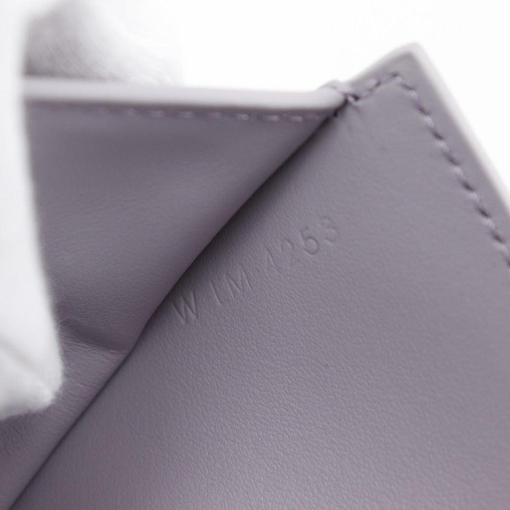 CELINE Tri-fold wallet leather purple Small flap wallet Triomphe