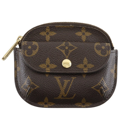 LOUIS VUITTON Coin case M60025 Monogram canvas Brown Monogram portomone shilling