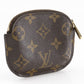 LOUIS VUITTON Coin case M60025 Monogram canvas Brown Monogram portomone shilling