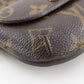 LOUIS VUITTON Coin case M60025 Monogram canvas Brown Monogram portomone shilling