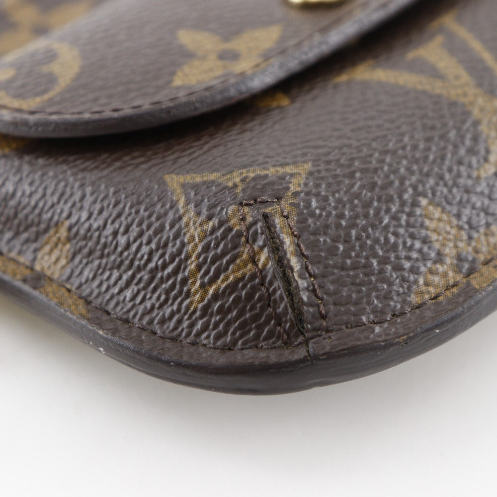 LOUIS VUITTON Coin case M60025 Monogram canvas Brown Monogram portomone shilling