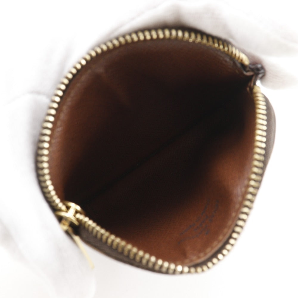 LOUIS VUITTON Coin case M60025 Monogram canvas Brown Monogram portomone shilling