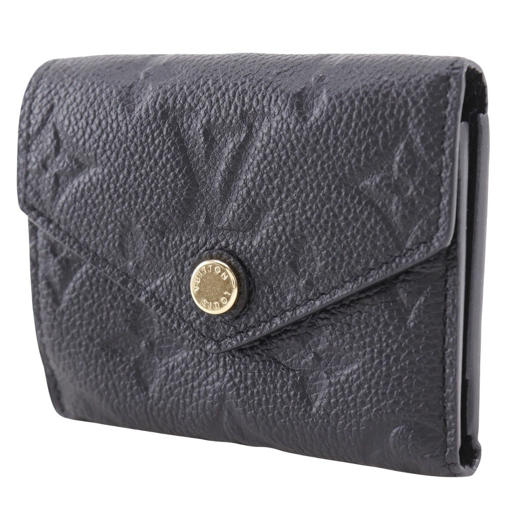 LOUIS VUITTON Tri-fold wallet M62935 Monogram Ann Platt black Portefeuille Zoe Monogram Unplant