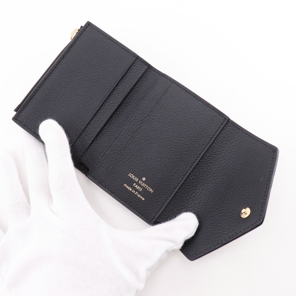 LOUIS VUITTON Tri-fold wallet M62935 Monogram Ann Platt black Portefeuille Zoe Monogram Unplant