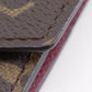 LOUIS VUITTON Tri-fold wallet M41938 Monogram canvas wine-red Fuchsia Portefeuille Victorine