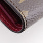 LOUIS VUITTON Tri-fold wallet M41938 Monogram canvas wine-red Fuchsia Portefeuille Victorine
