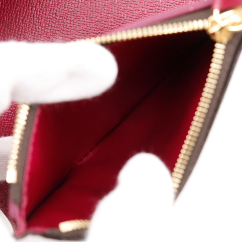 LOUIS VUITTON Tri-fold wallet M41938 Monogram canvas wine-red Fuchsia Portefeuille Victorine
