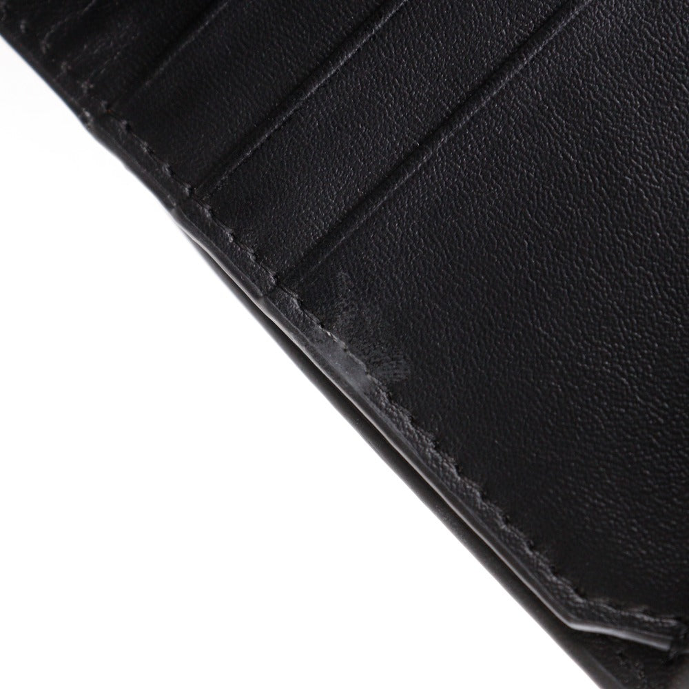 Dior Tri-fold wallet Calfskin black Compact wallet