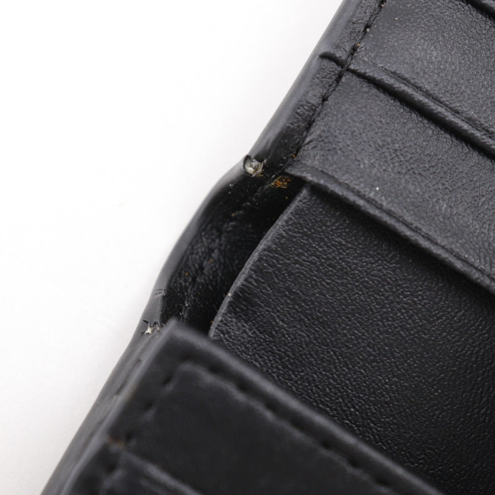 Dior Tri-fold wallet Calfskin black Compact wallet